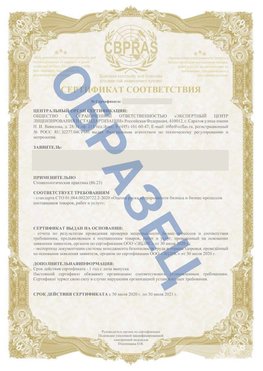 Образец Сертификат СТО 01.064.00220722.2-2020 Пулково Сертификат СТО 01.064.00220722.2-2020 
